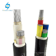 Núcleo de aluminio Cable de alimentación aislado XLPE 4x70mm 4x150mm2